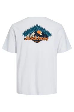 Jack & Jones Camiseta back print blanco Outlet