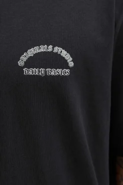 Jack & Jones Camiseta backprint negro Discount