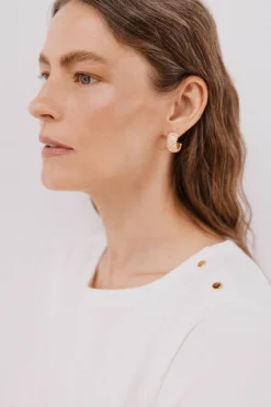 Cortefiel Camiseta barco botones Blanco Discount