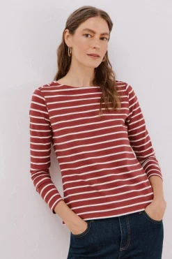 Cortefiel Camiseta barco botones Estampado gris