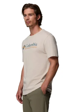 Columbia Camiseta basic logo™ para hombre Beige Sale