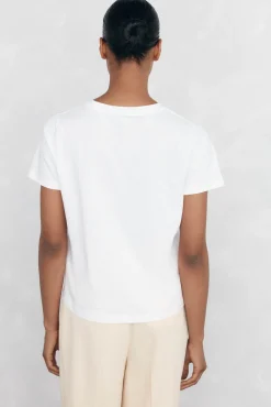 Pedro del Hierro Camiseta bolsillo cadena Blanco Clearance