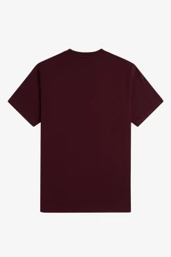Fred Perry Camiseta bordada Granate