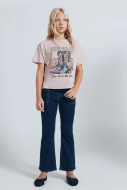 Springfield Kids Camiseta botas cowboy niña rosa Online