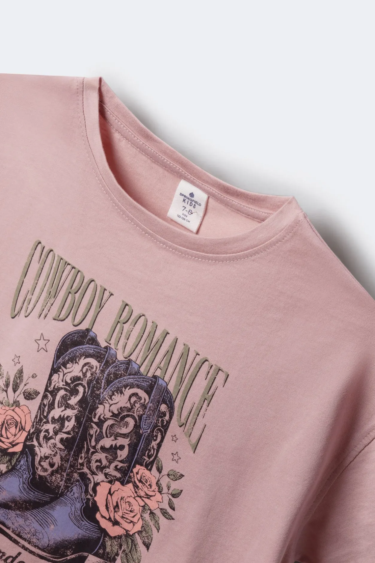 Springfield Kids Camiseta botas cowboy niña rosa Online