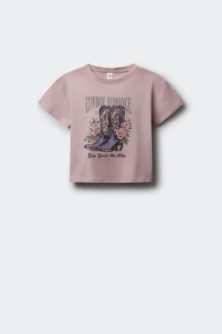 Springfield Kids Camiseta botas cowboy niña rosa Online