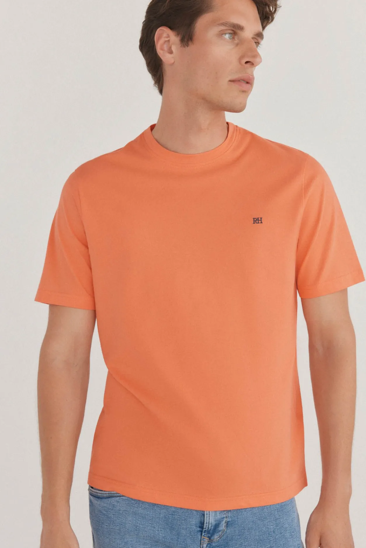 Pedro del Hierro Camiseta básica Naranja Best