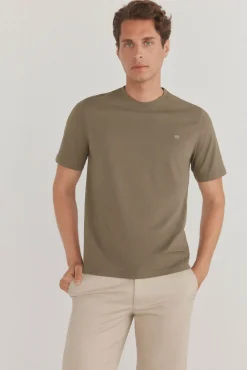 Pedro del Hierro Camiseta básica Verde Discount