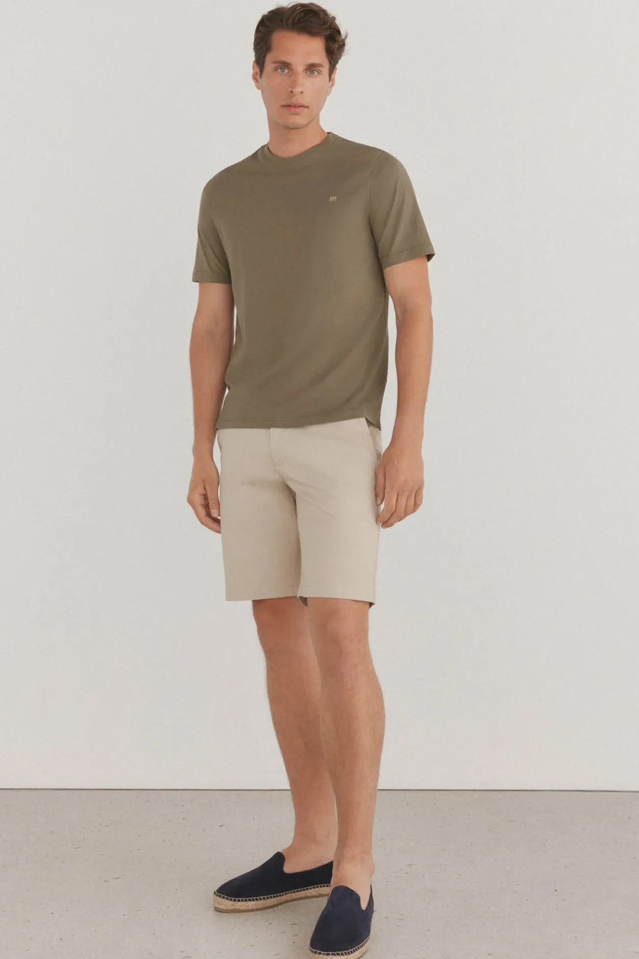 Pedro del Hierro Camiseta básica Verde Discount