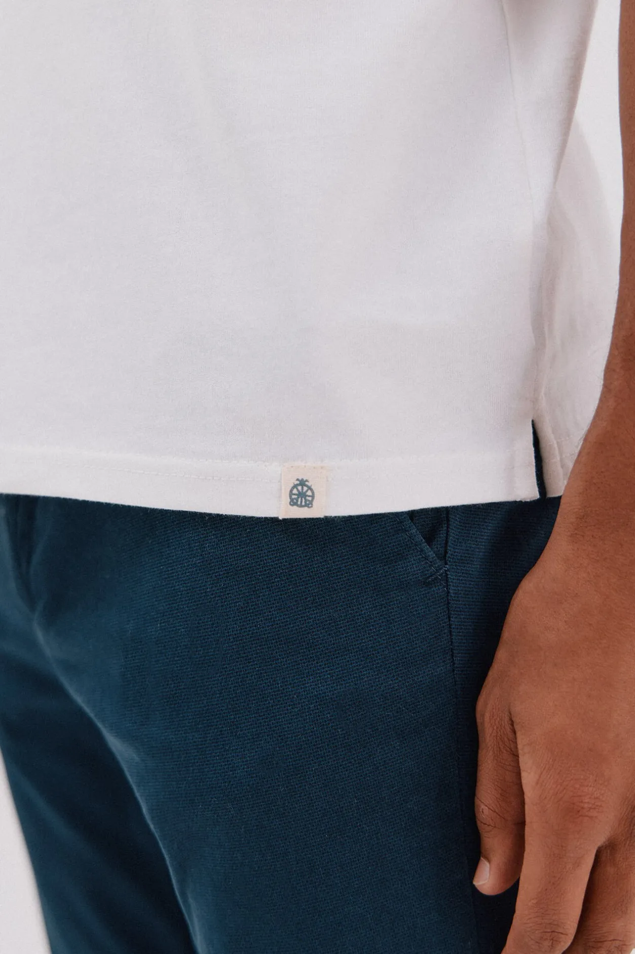 Cortefiel Camiseta básica Blanco