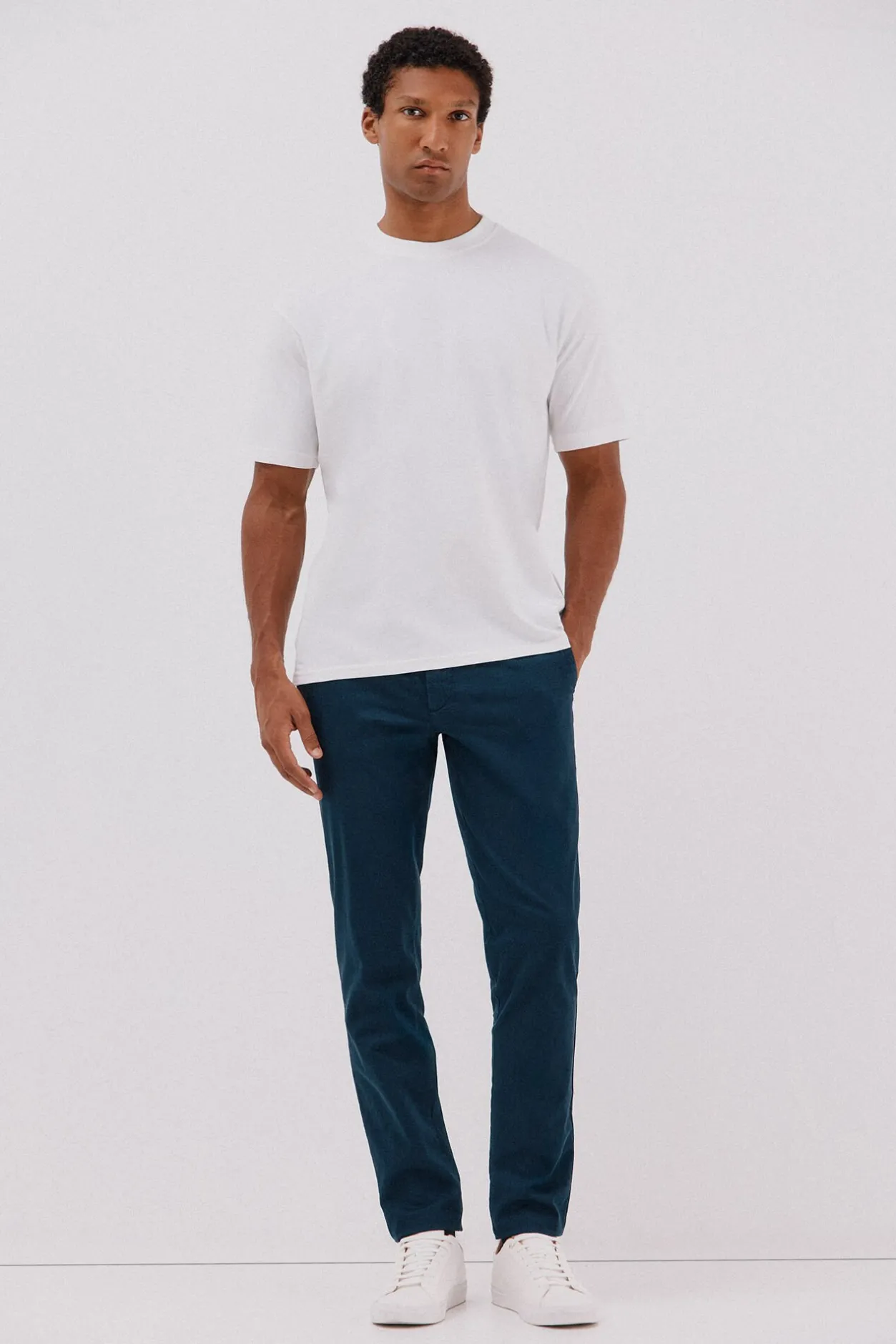 Cortefiel Camiseta básica Blanco