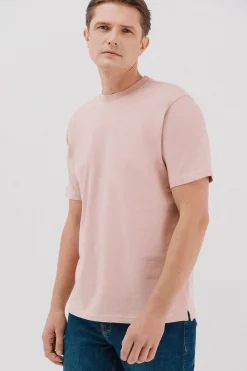 Cortefiel Camiseta básica Rosa Online