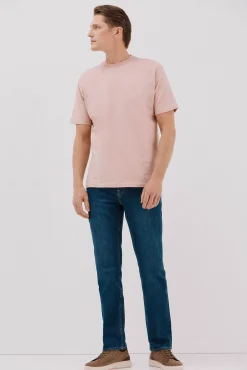 Cortefiel Camiseta básica Rosa Online