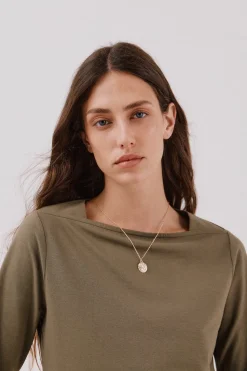 Cortefiel Camiseta básica barco Kaki Online