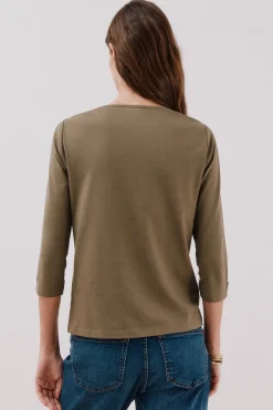 Cortefiel Camiseta básica barco Kaki Online