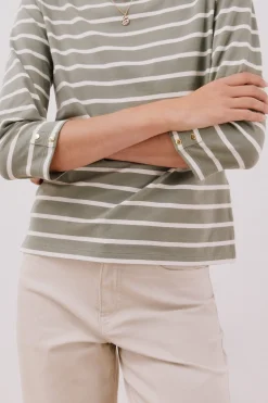 Cortefiel Camiseta básica barco Estampado verde Best