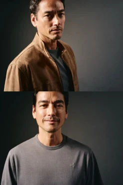 OOTO Camiseta básica con bordado avión Gris