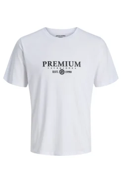 Jack & Jones Camiseta básica con logo Blanco Outlet