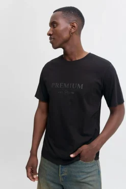 Jack & Jones Camiseta básica con logo Negro Discount