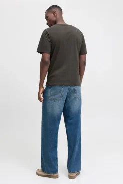 Jack & Jones Camiseta básica con logo Kaki Discount