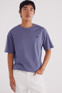 Springfield Camiseta básica cuello redondo morado/lila Discount