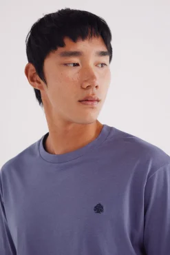 Springfield Camiseta básica cuello redondo morado/lila Discount