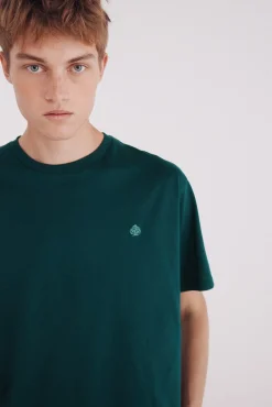 Springfield Camiseta básica cuello redondo verde Best