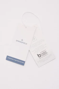 Springfield Camiseta básica cuello redondo blanco Outlet