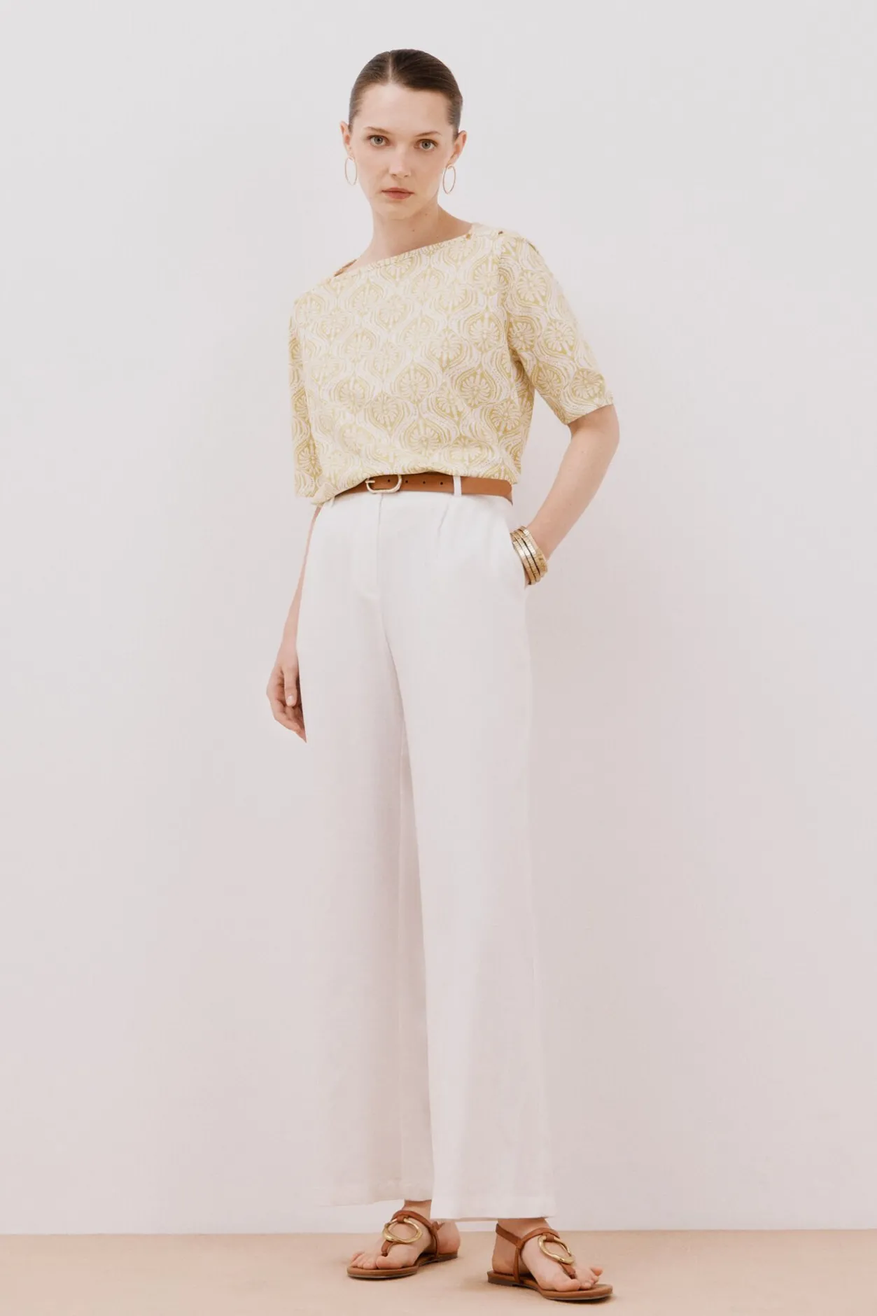 Cortefiel Camiseta básica escote barco Multicolor Best