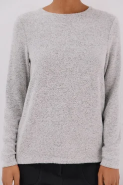 Cortefiel Camiseta básica escote caja Gris Outlet