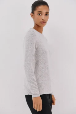 Cortefiel Camiseta básica escote caja Gris Outlet