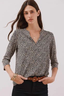 Cortefiel Camiseta básica escote mão Estampado gris Online