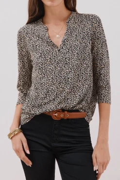 Cortefiel Camiseta básica escote mão Estampado gris Online