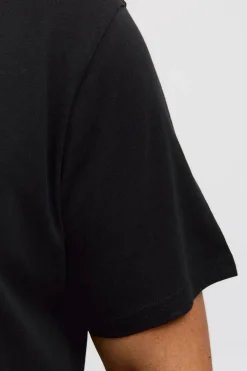 Jack & Jones PLUS Camiseta básica estampado frontal negro Sale