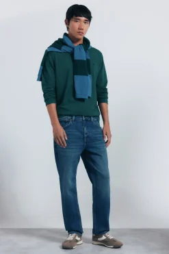 Springfield Camiseta básica manga larga acabado suave verde Hot