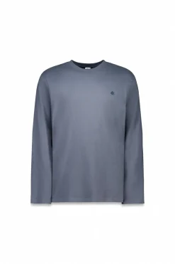 Springfield Camiseta básica manga larga acabado suave azul Clearance