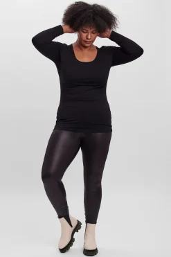 Vero Moda Curve Camiseta básica talla grande Negro Best