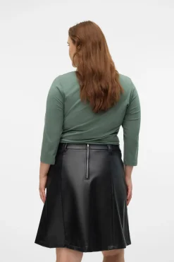 Vero Moda Curve Camiseta básica talla grande Verde Discount