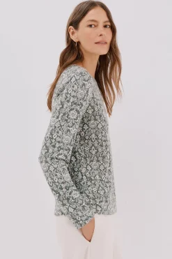 Cortefiel Camiseta caja botones Estampado gris