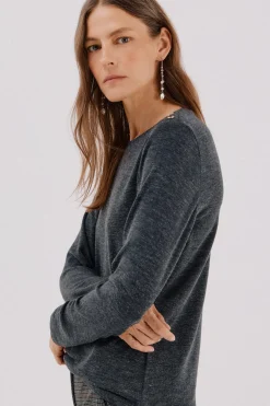 Cortefiel Camiseta caja botones Gris Best