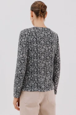 Cortefiel Camiseta caja botones Estampado blanco Clearance