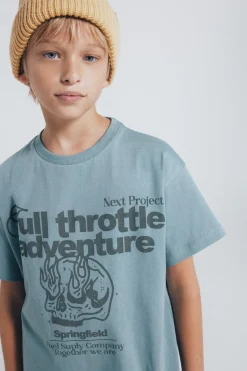 Springfield Kids Camiseta Calavera niño azul Discount