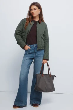 Springfield Camiseta canalé escote barca marr&oacute;n Sale