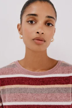 Cortefiel Camiseta chenilla rayas Multicolor Online