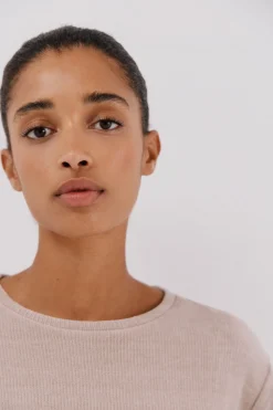 Cortefiel Camiseta chenilla rayas Rosa Clearance