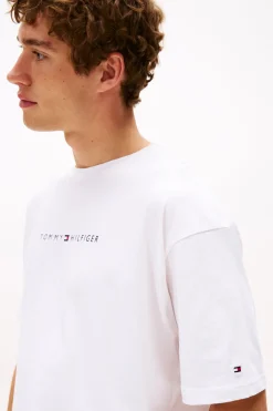 Tommy Jeans Camiseta con logo print blanco Sale