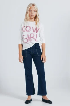 Springfield Kids Camiseta cowgirl niña marfil Sale