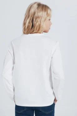 Springfield Kids Camiseta cowgirl niña marfil Sale