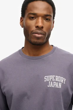 Superdry Camiseta cuello redondo gris New