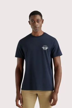 Dockers Camiseta cuello redondo Azul oscuro Discount